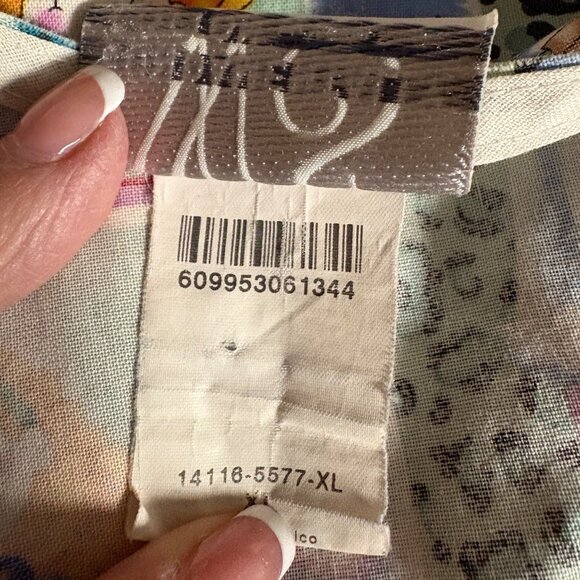 White Swan Scrub Top Womens Size XL Nurses Rule Cartoon Short Sleeve V-Neck - Picture 7 of 9